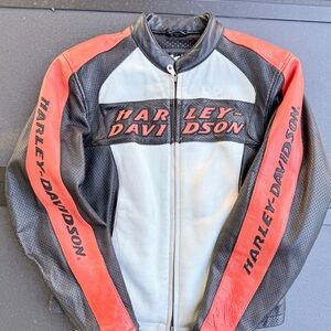 Genuine Leather Harley Davidson Ladies Motorcycle Jacket